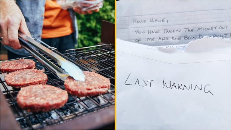 ‘Sick and upset’ vegan sends ‘last warning’ letter to neighbour over barbecue ‘Sick and upset’ vegan sends ‘last warning’ letter to neighbour over barbecue