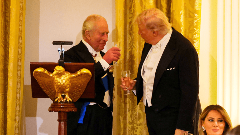 King Charles hits back at Trump with World War Two quip King Charles hits back at Trump with World War Two quip