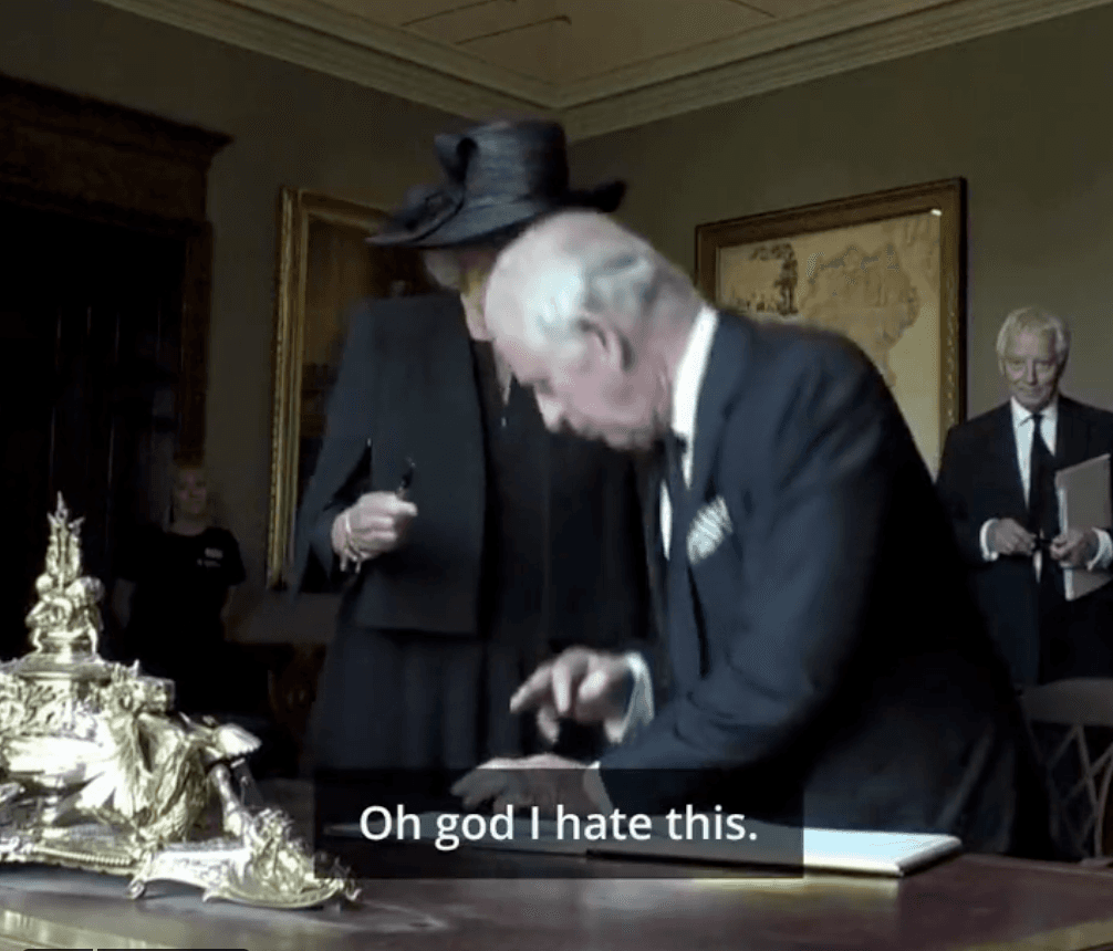 ‘I can’t bear this bloody thing’: Prince Charles completely loses it over leaking pen