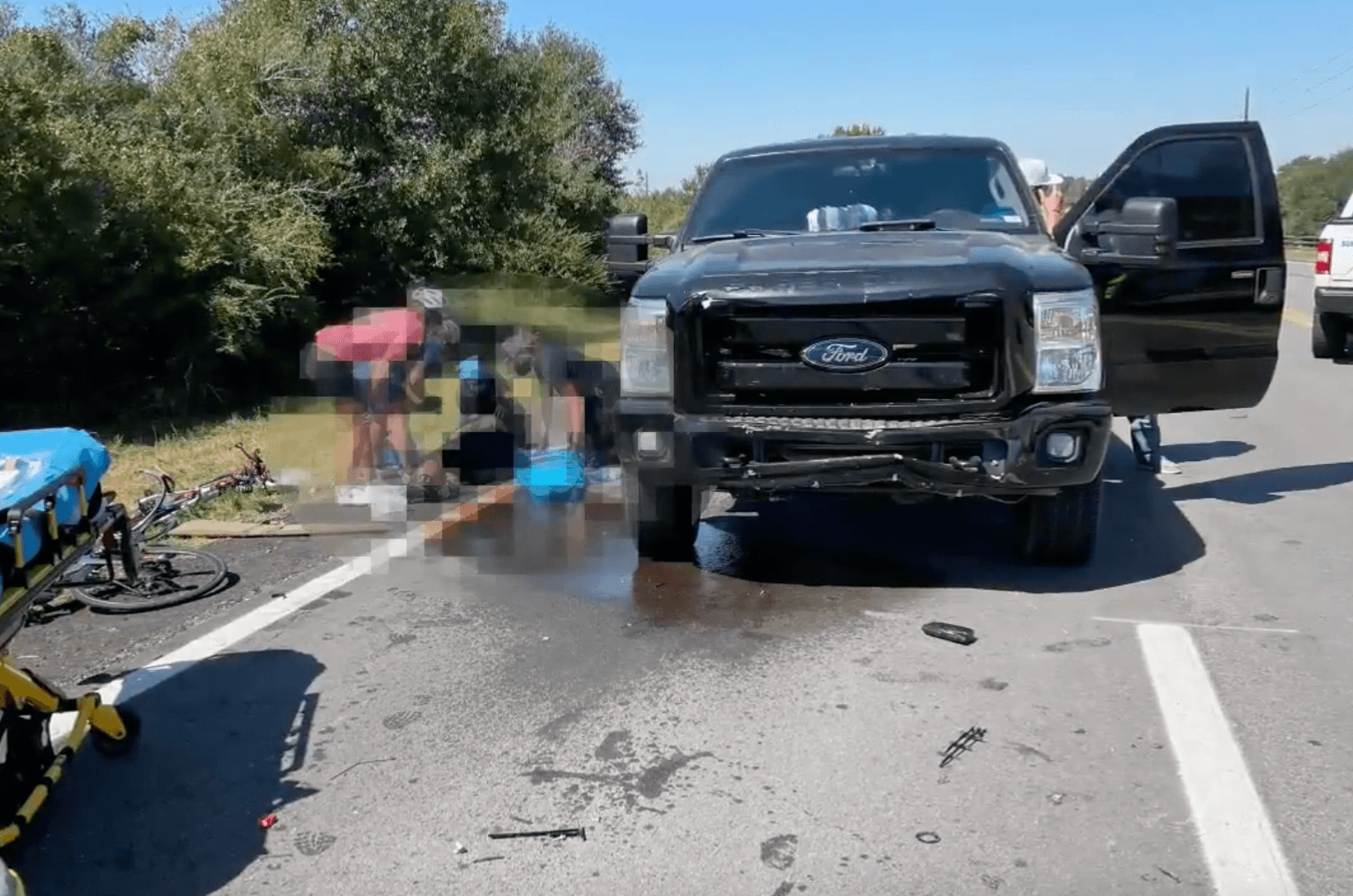 16-year-old mows down team of cyclists after trying to blow exhaust fumes on them