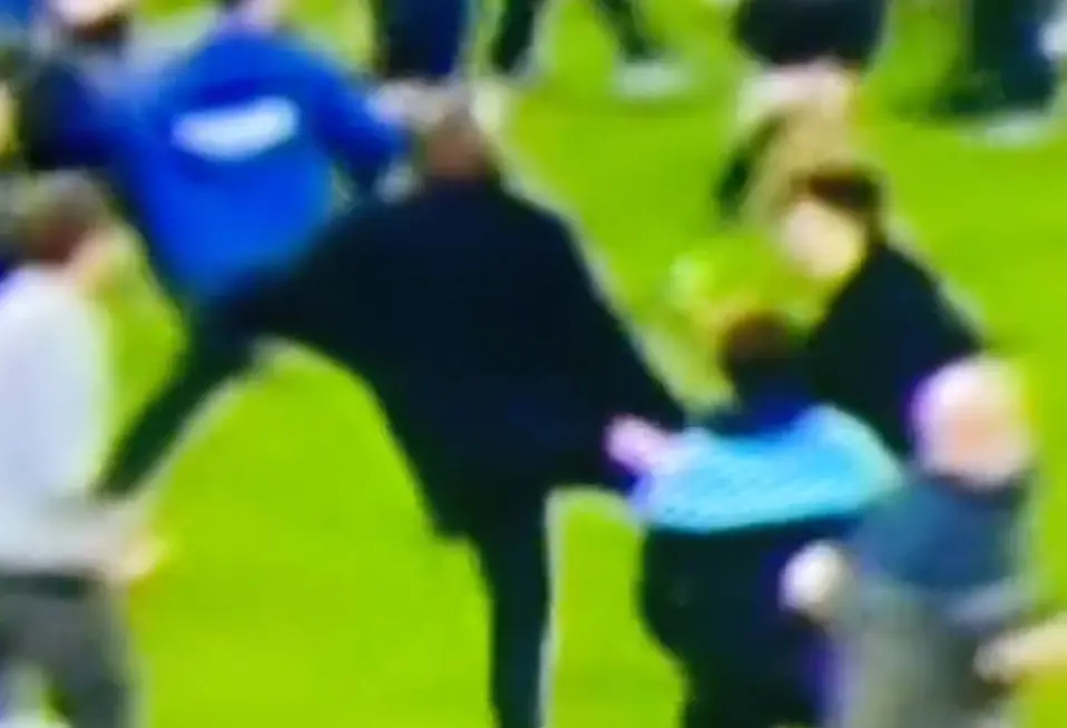 Patrick Vieira appears to kick fan after Everton defeat