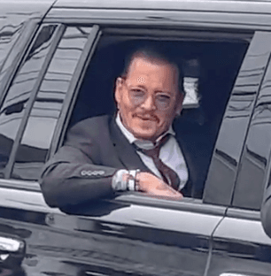 Johnny Depp goes into character after fan shouts he’ll aways be her captain Jack Sparrow