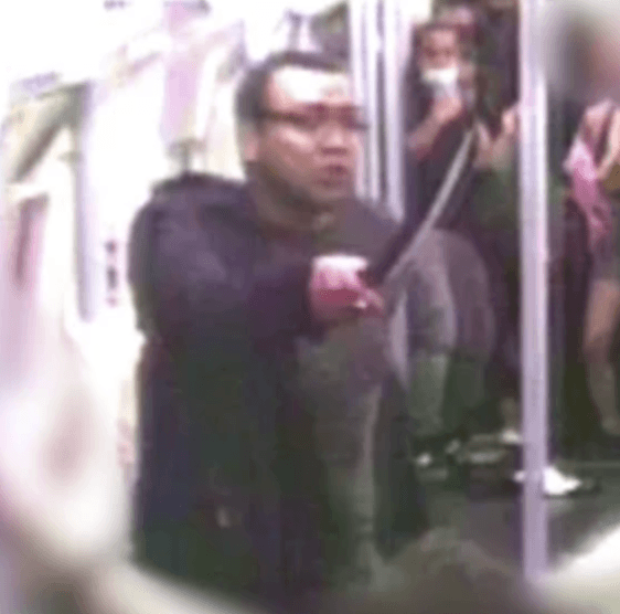 Shocking CCTV shows panic on tube as machete attacker leaves passenger with life-changing injuries