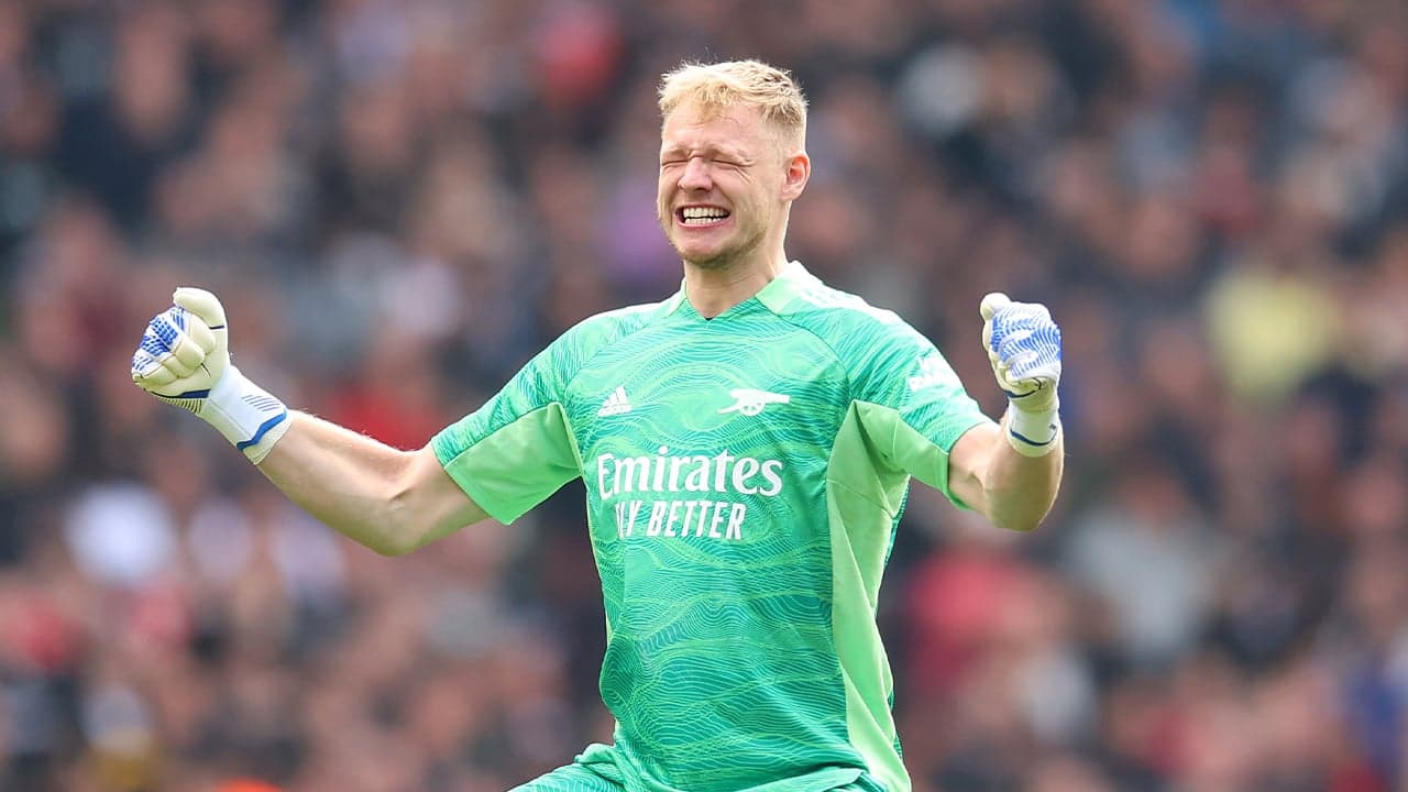Aaron Ramsdale defends celebrating Bruno Fernandes’ missed penalty