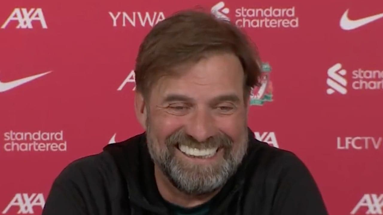 Jurgen Klopp laughs at Pep Guardiola’s claim that everyone supports Liverpool