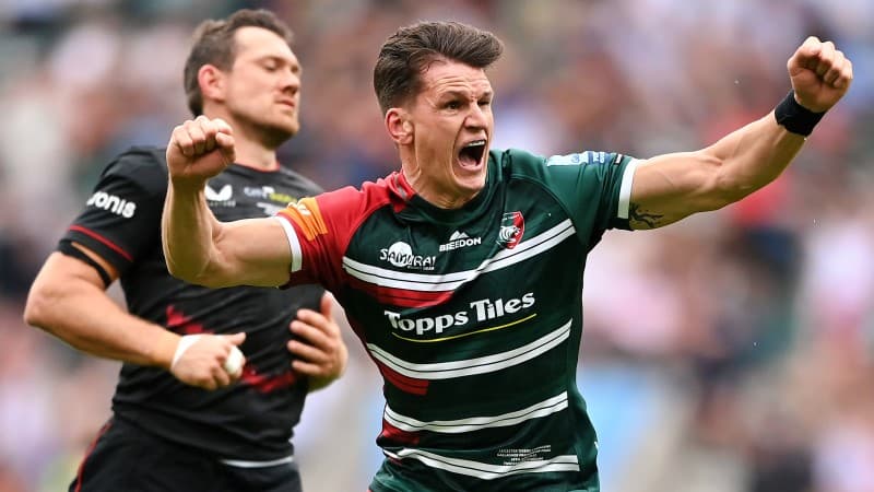 Last-gasp Freddie Burns drop goal clinches Premiership title for Leicester Tigers