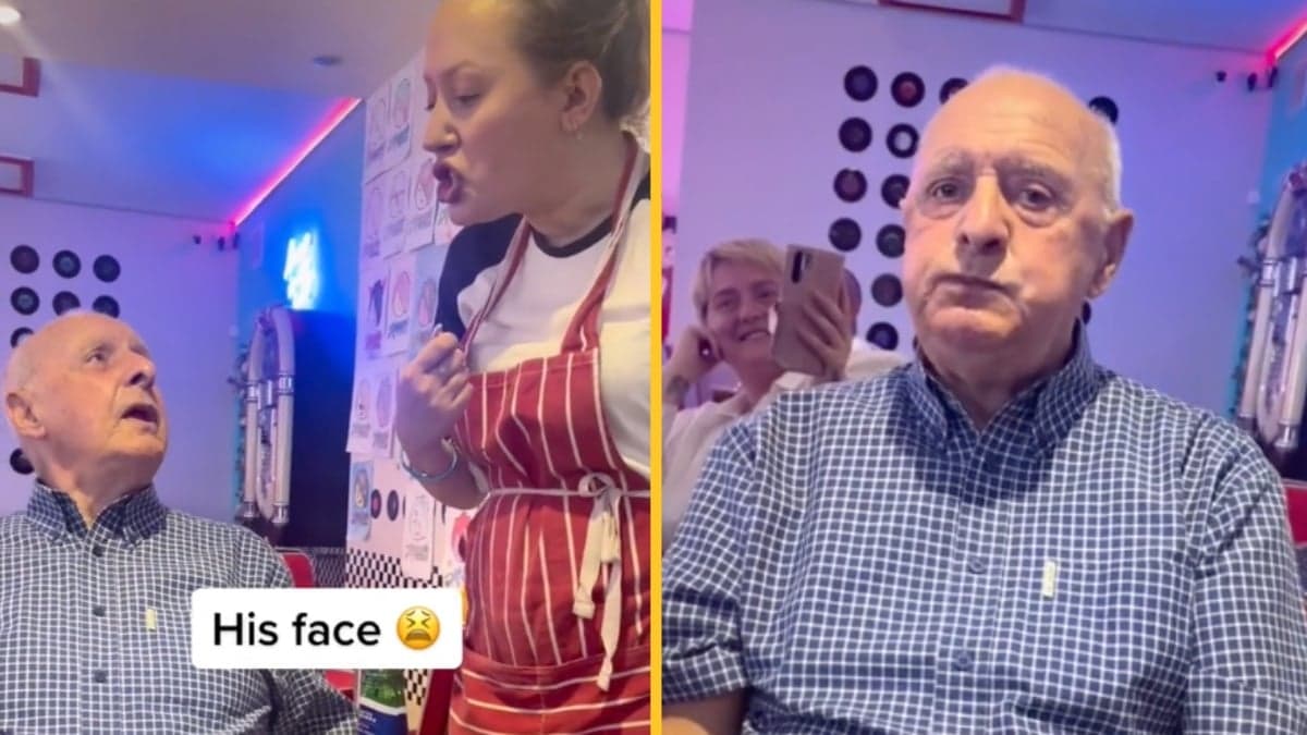 Girl takes 82-year-old granddad to Britain’s rudest diner without telling him