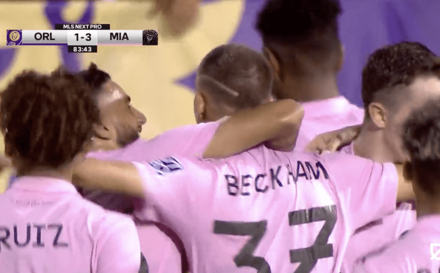 Romeo Beckham emulates father with pinpoint free-kick