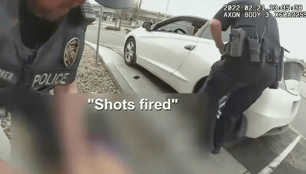Bodycam footage shows the moment boy, 4, ‘fired a gun’ at cops as they were arresting his dad