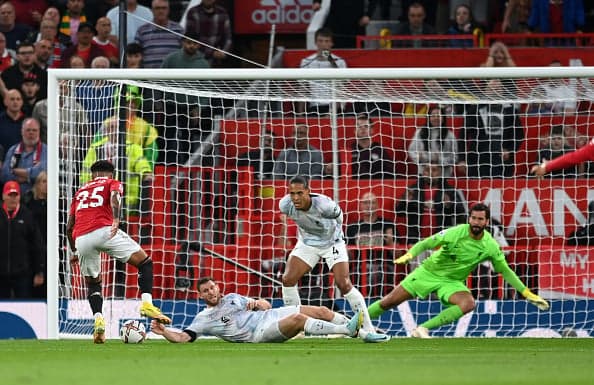 Virgil van Dijk becomes a meme after questionable defending gifts Man Utd first goal