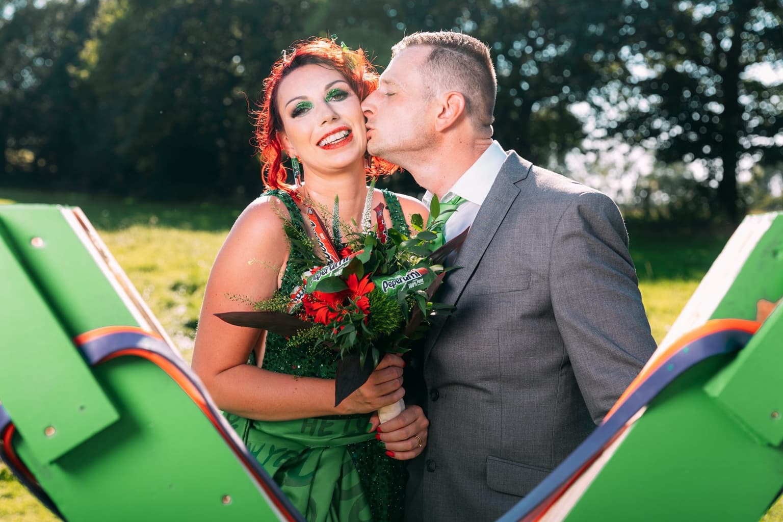 Peperami-obsessed couple have wedding themed on their favourite meat snack