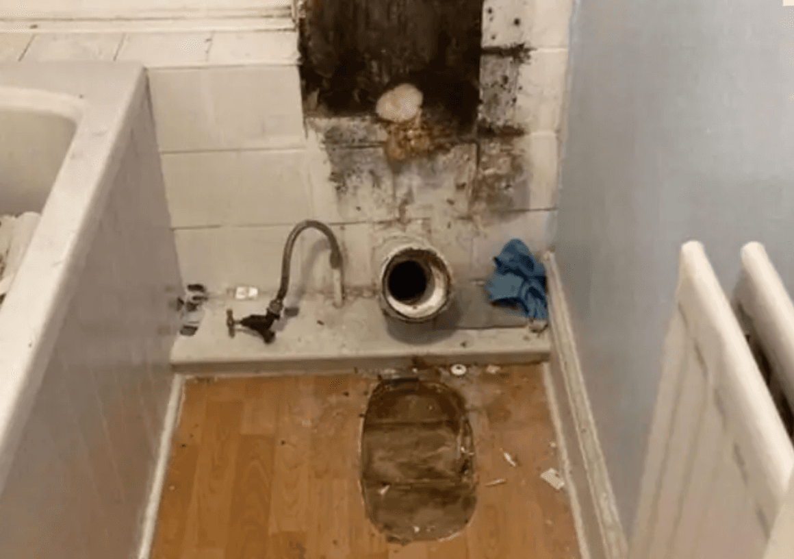 Landlord breaks into tenant’s home and rips out bathroom because of owed rent