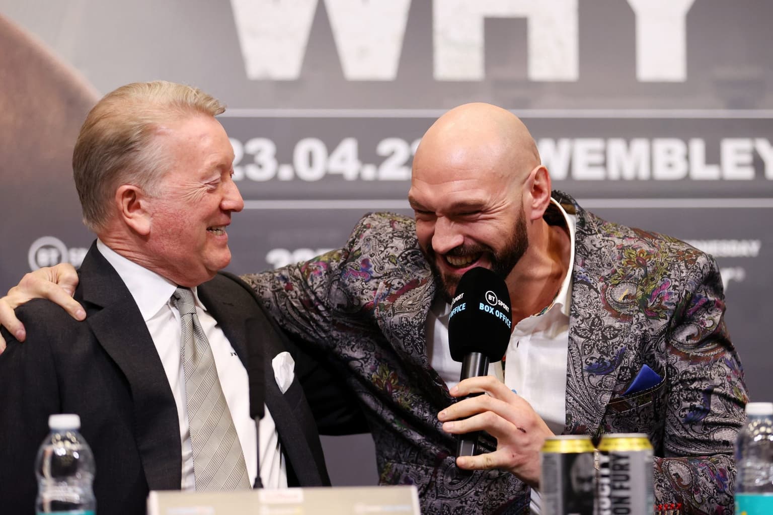 Frank Warren expects Tyson Fury to fight Anthony Joshua in the UK