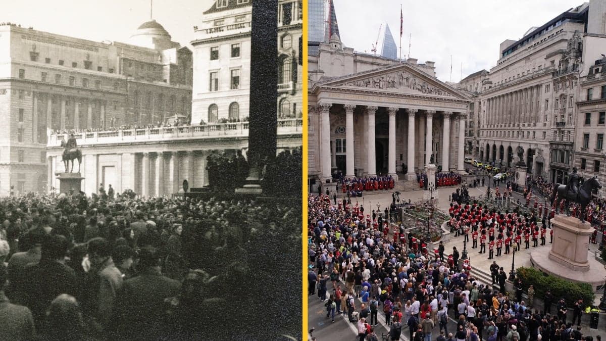 Photos compare King Charles III’s accession with his mother Queen Elizabeth II’s