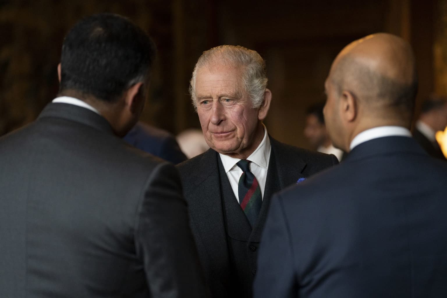 King Charles makes dig at himself over viral pen moment while signing guest book