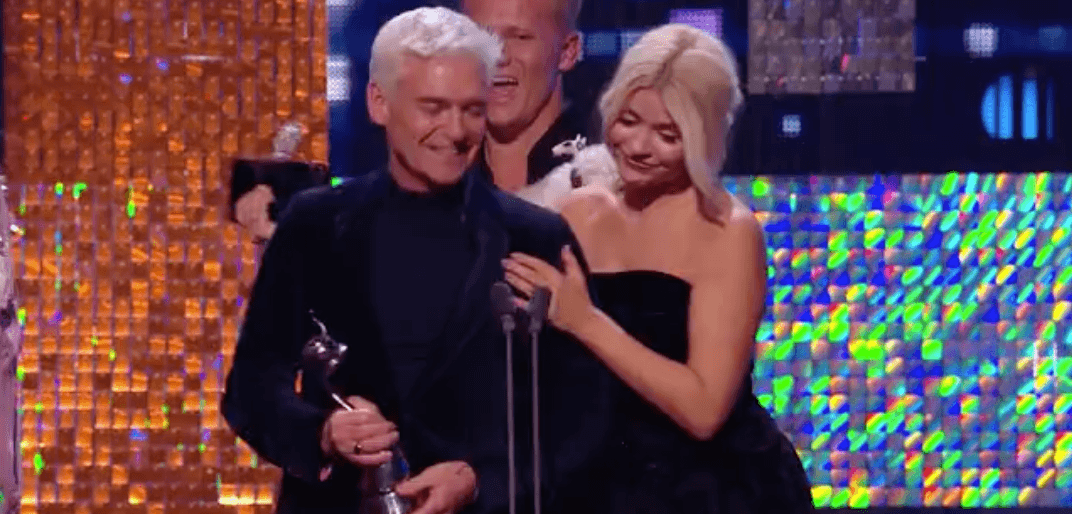 Phillip Schofield and Holly Willoughby booed by NTA audience during award win