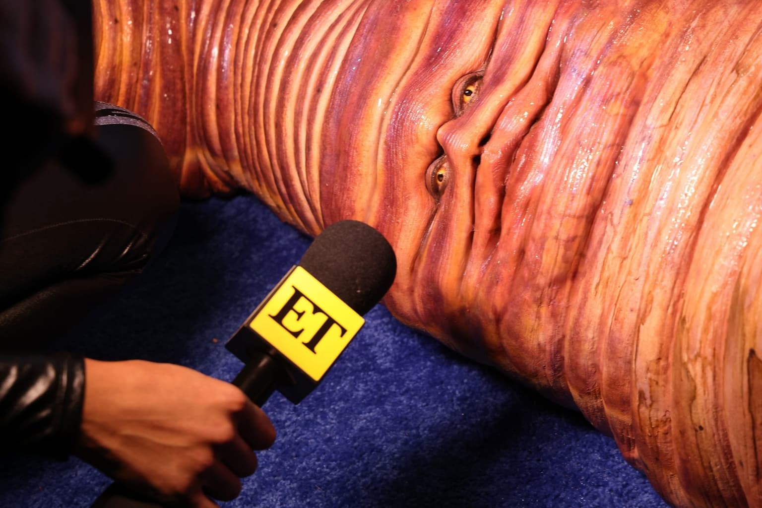 Heidi Klum dresses as bizarre and terrifying worm for her annual Halloween event