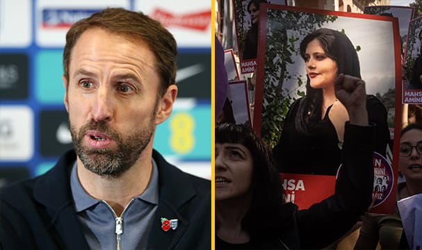 Iran activists urge England fans to join Mahsa Amini protest during World Cup opener
