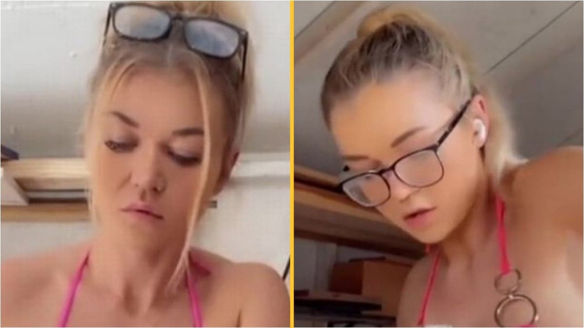 Carpenter works in bikini with no safety gear to ‘p*ss off old men’