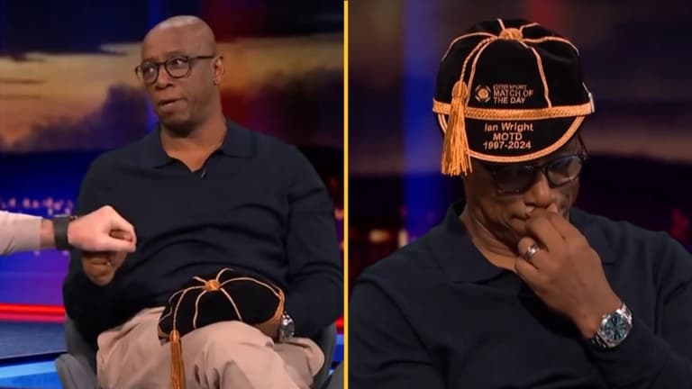Ian Wright wells up as he makes final Match of the Day appearance Ian Wright wells up as he makes final Match of the Day appearance