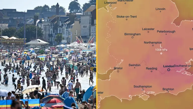 Weather chart shows exact date UK faces hottest day in history Weather chart shows exact date UK faces hottest day in history