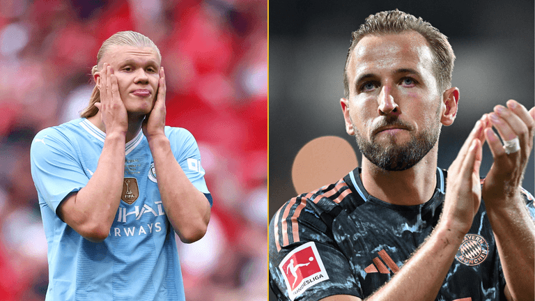 Harry Kane breaks Bundesliga record previously held by Erling Haaland Harry Kane breaks Bundesliga record previously held by Erling Haaland
