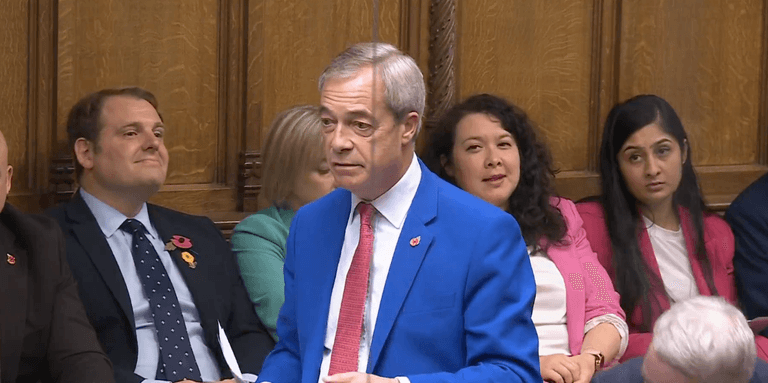 Nigel Farage heckled in Commons as he suffers defeat on proposal to leave ECHR Nigel Farage heckled in Commons as he suffers defeat on proposal to leave ECHR