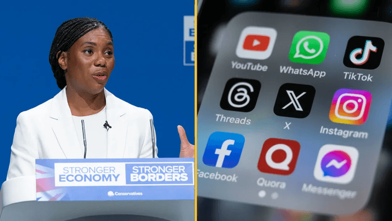 Conservatives pledge to ban social media for under-16s Conservatives pledge to ban social media for under-16s