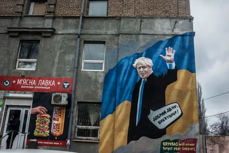 A Russian drone hit a Ukrainian train minutes after Boris Johnson passed through A Russian drone hit a Ukrainian train minutes after Boris Johnson passed through