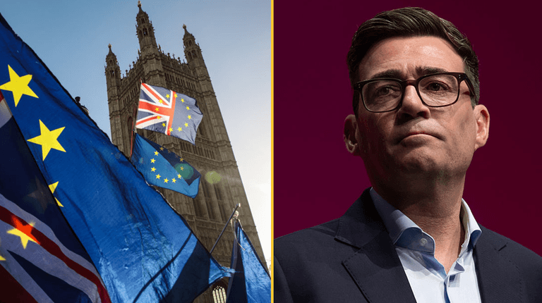 Burnham says UK might rejoin EU after next general election as he will consider ‘going all the way’ Burnham says UK might rejoin EU after next general election as he will consider ‘going all the way’