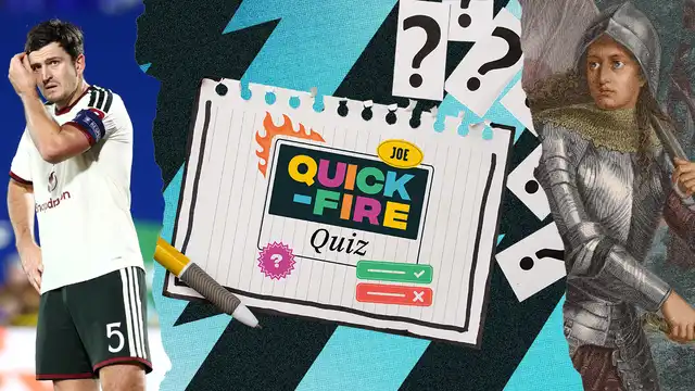 The JOE quick-fire general knowledge quiz: Day 719 The JOE quick-fire general knowledge quiz: Day 719