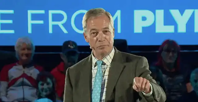 Nigel Farage booed by Reform supporters after major gaffe Nigel Farage booed by Reform supporters after major gaffe