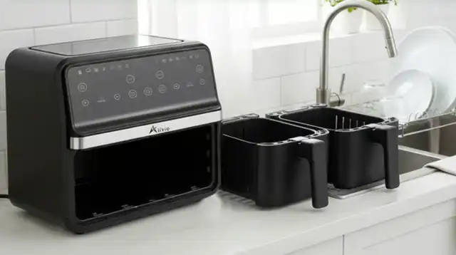 Save 65% on this Dual Basket Air Fryer with Touchscreen Save 65% on this Dual Basket Air Fryer with Touchscreen