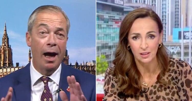 Farage gives car-crash interview as he’s asked about his mate’s Badenoch comments