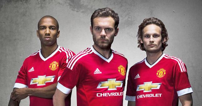 Manchester United 2015 2016 Home Football Shirt Soccer Jersey Top