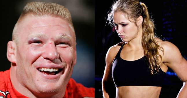 Brock Lesnar Says Ronda Rousey Is 'A Man Amongst Women' – Rolling Stone