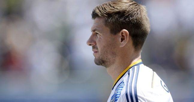 Steven Gerrard photographed wearing LA Galaxy kit - finally