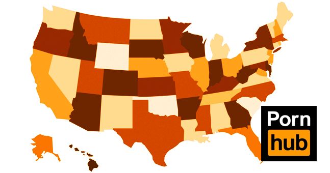 United States Porn - This map of America's most popular porn searches state by state is frankly  disturbing - JOE.co.uk