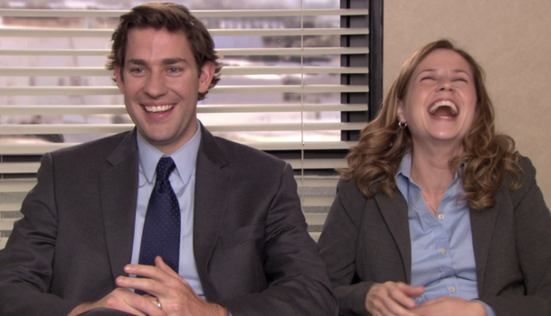 Jim and Pam from 'The Office' reunited, and fans couldn't handle it -  