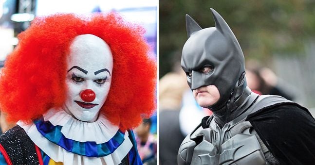 Some guy dressed up as Batman and took on the clowns 