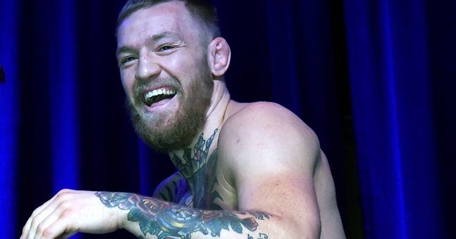 PICS: Conor McGregor makes quite the entrance as he hits Aintree