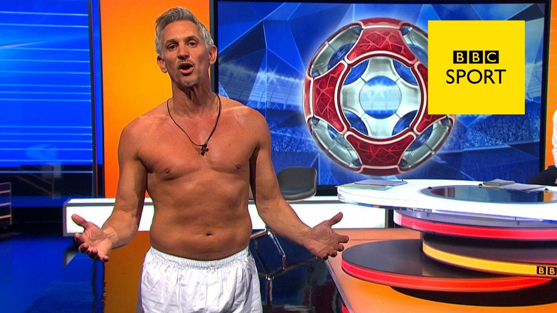 Gary Lineker in the nude on Match of the Day â€“ disgusting!\