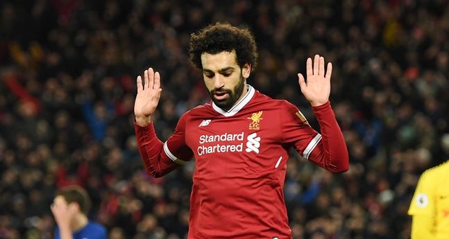 Mo Salah throws shirt into crowd as Liverpool players CELEBRATE VICTORY  over Man United 