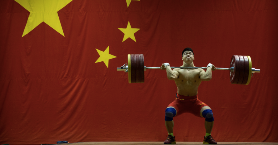 Chinese Olympics Weightlifter Bodybuilders 2022