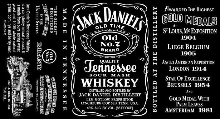 Jack Daniel's Tennessee Whiskey 1L - Tesco Groceries