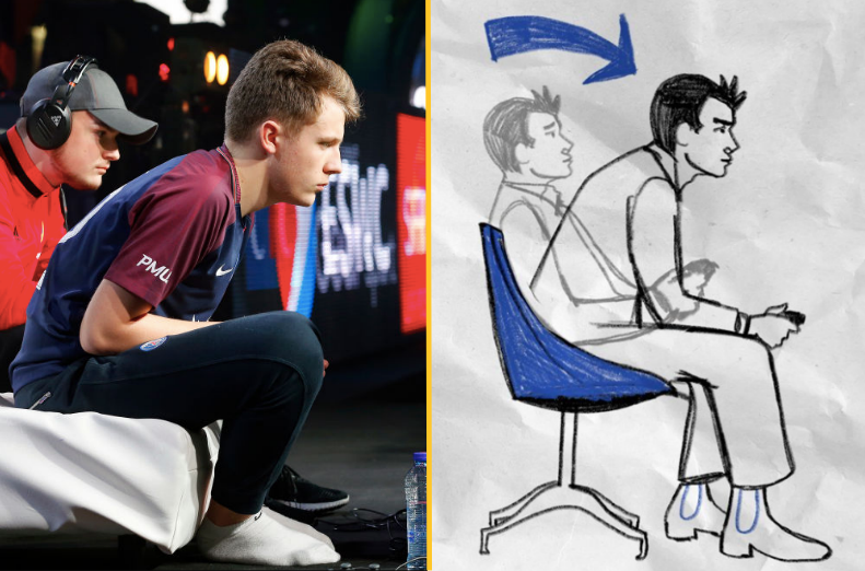 The 'gamer lean' is real and it genuinely helps you win at FIFA 