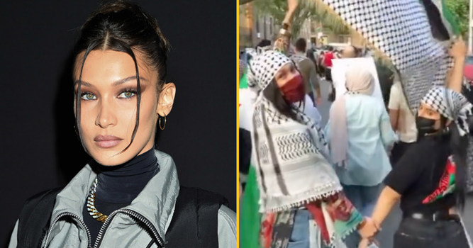 Bella Hadid Joined a Pro-Palestine Protest in Brooklyn