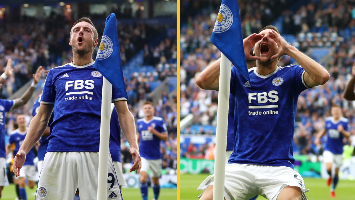 Jamie Vardy celebrates goal vs Wolves with best sh*thouse celebration yet