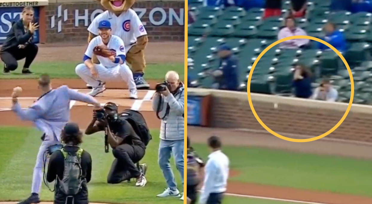 Conor McGregor Throws a Terrible 'First Pitch' at Cubs Game