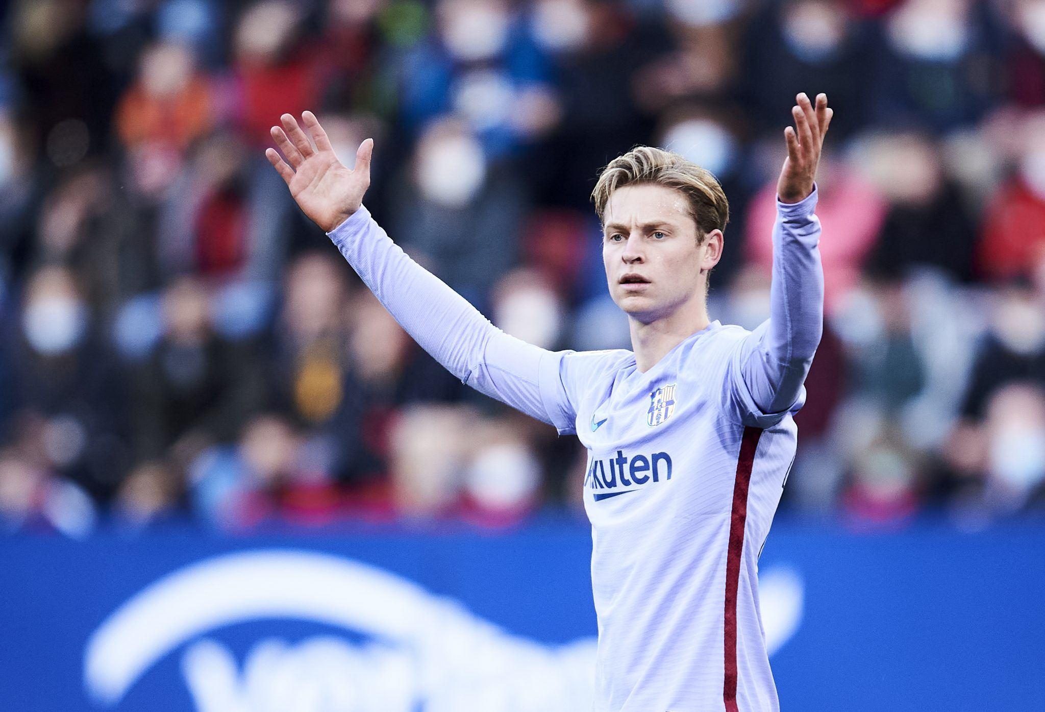 The jersey of Frenkie de Jong of Ajax is seen in the dressing room